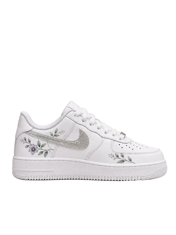Silver Bloom – Custom Air Force 1