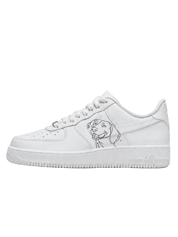 Line Art Pet Portrait – Custom Air Force 1