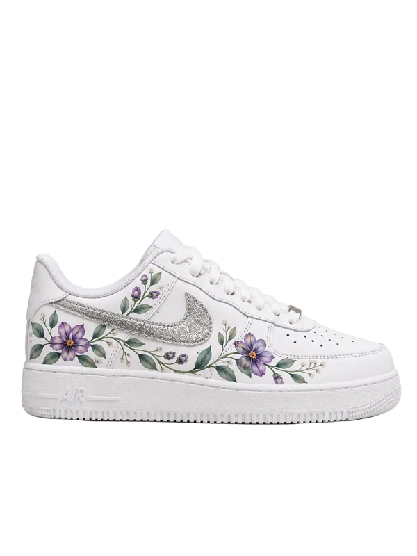 Silver Bloom – Custom Air Force 1