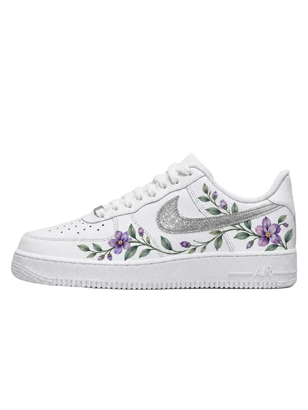 Silver Bloom – Custom Air Force 1