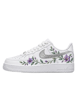 Silver Bloom – Custom Air Force 1
