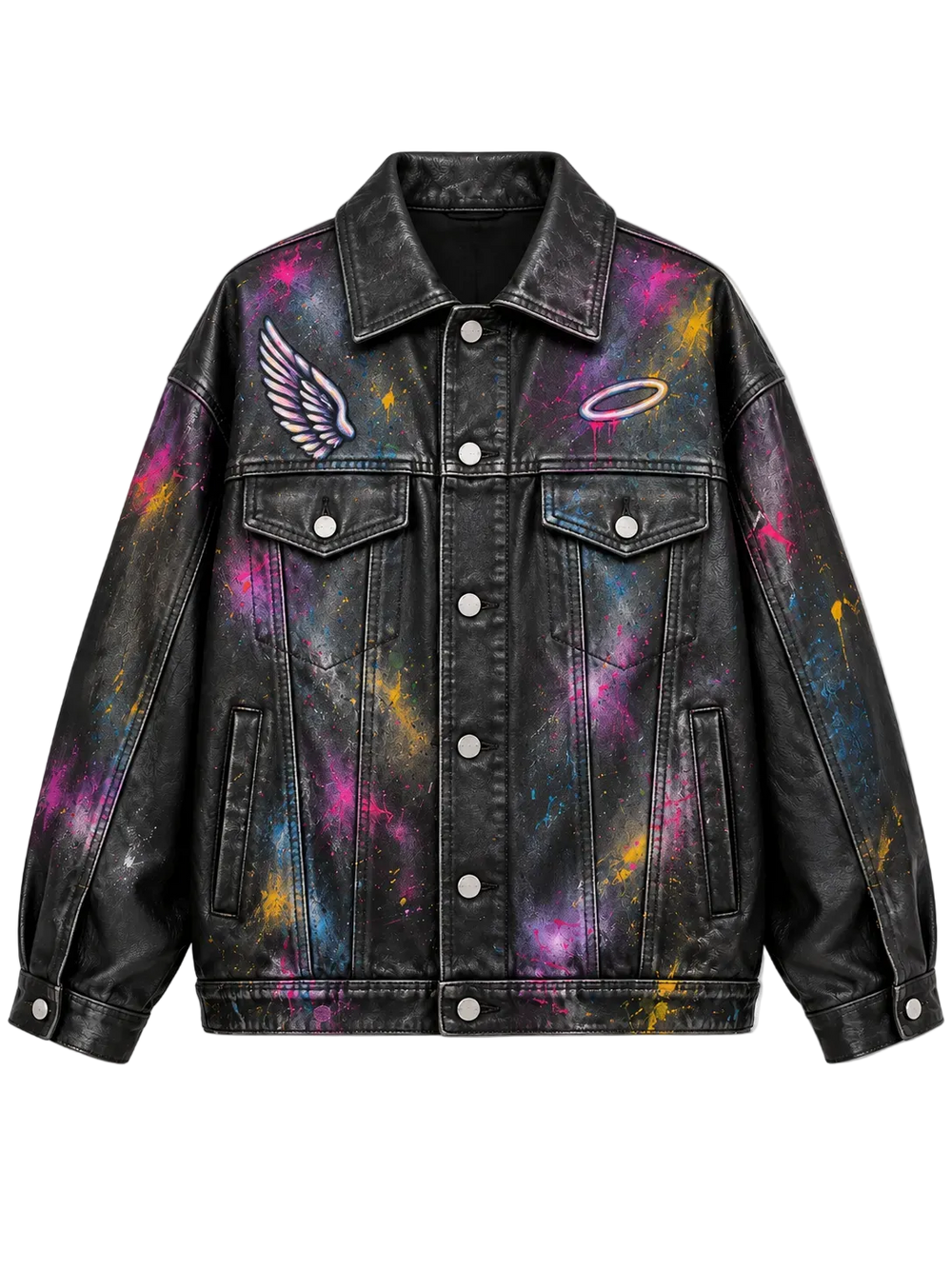 Guardian Angel – Handpainted Custom Jacket