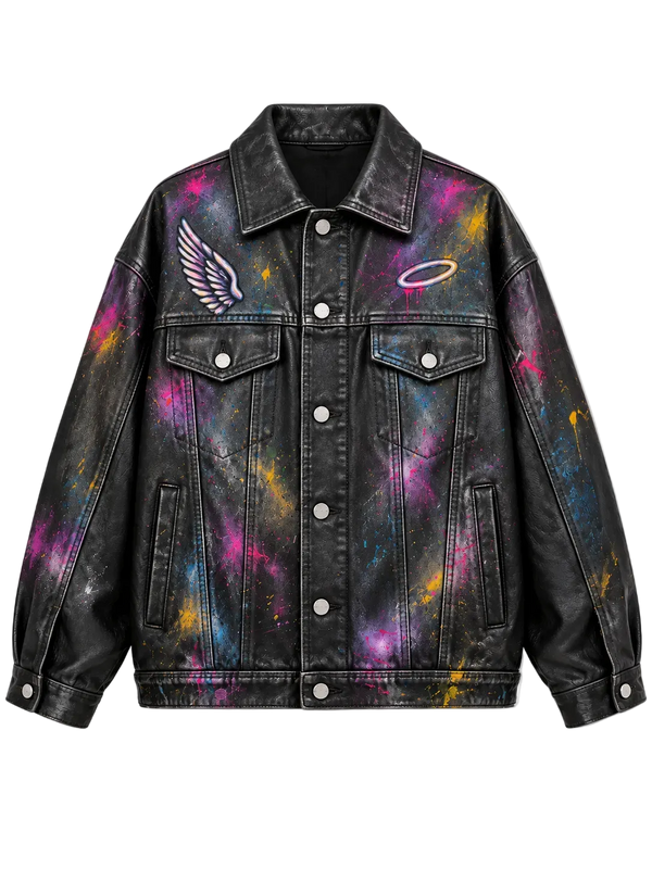 Guardian Angel – Handpainted Custom Jacket