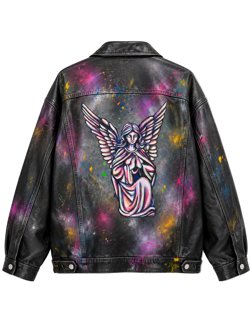 Guardian Angel – Handpainted Custom Jacket