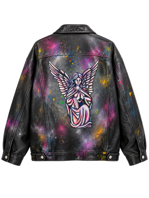 Guardian Angel – Handpainted Custom Jacket