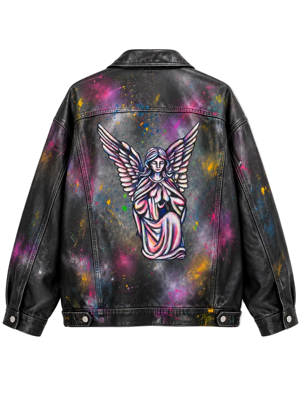 Guardian Angel – Handpainted Custom Jacket